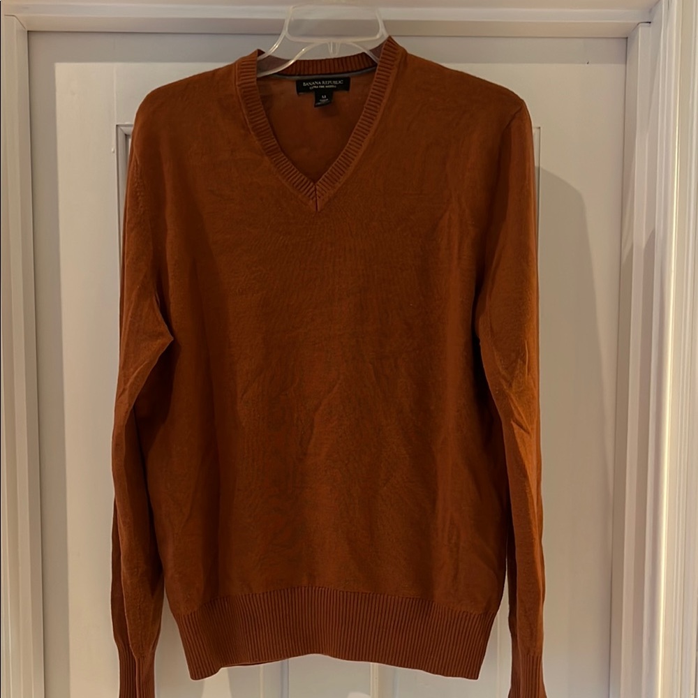 Banana Republic Brown V-Neck Sweater